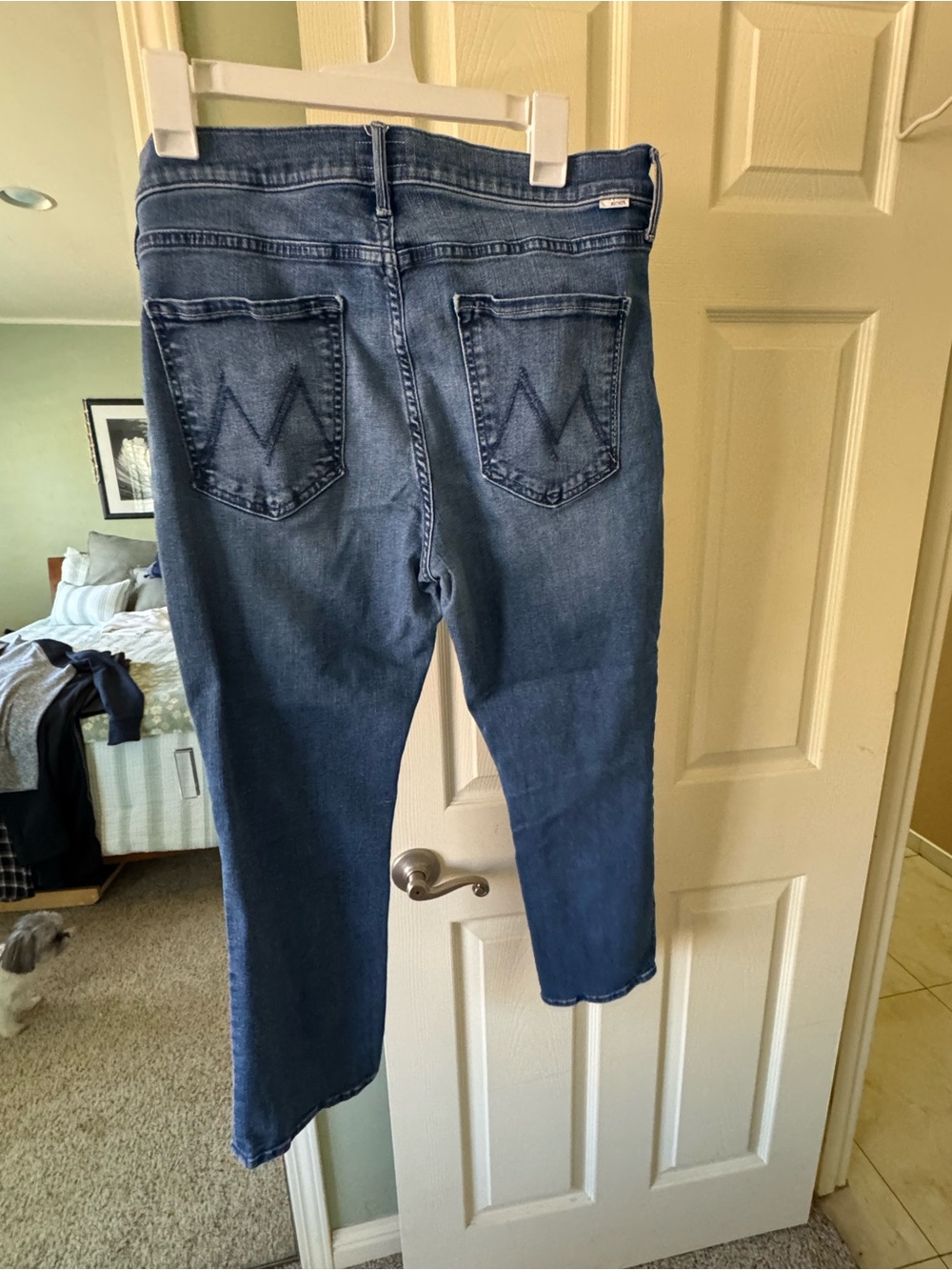 Mothers LIL size 34 mid rise dazzler Ankle Jeans in Washed Blue - Picture 2 of 4